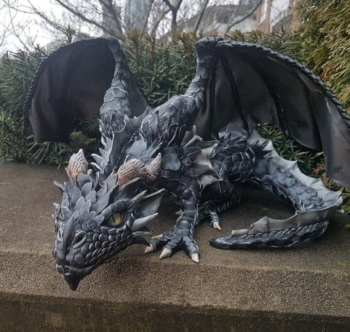 Squatting Dragon Sculpture 8142389969096-al