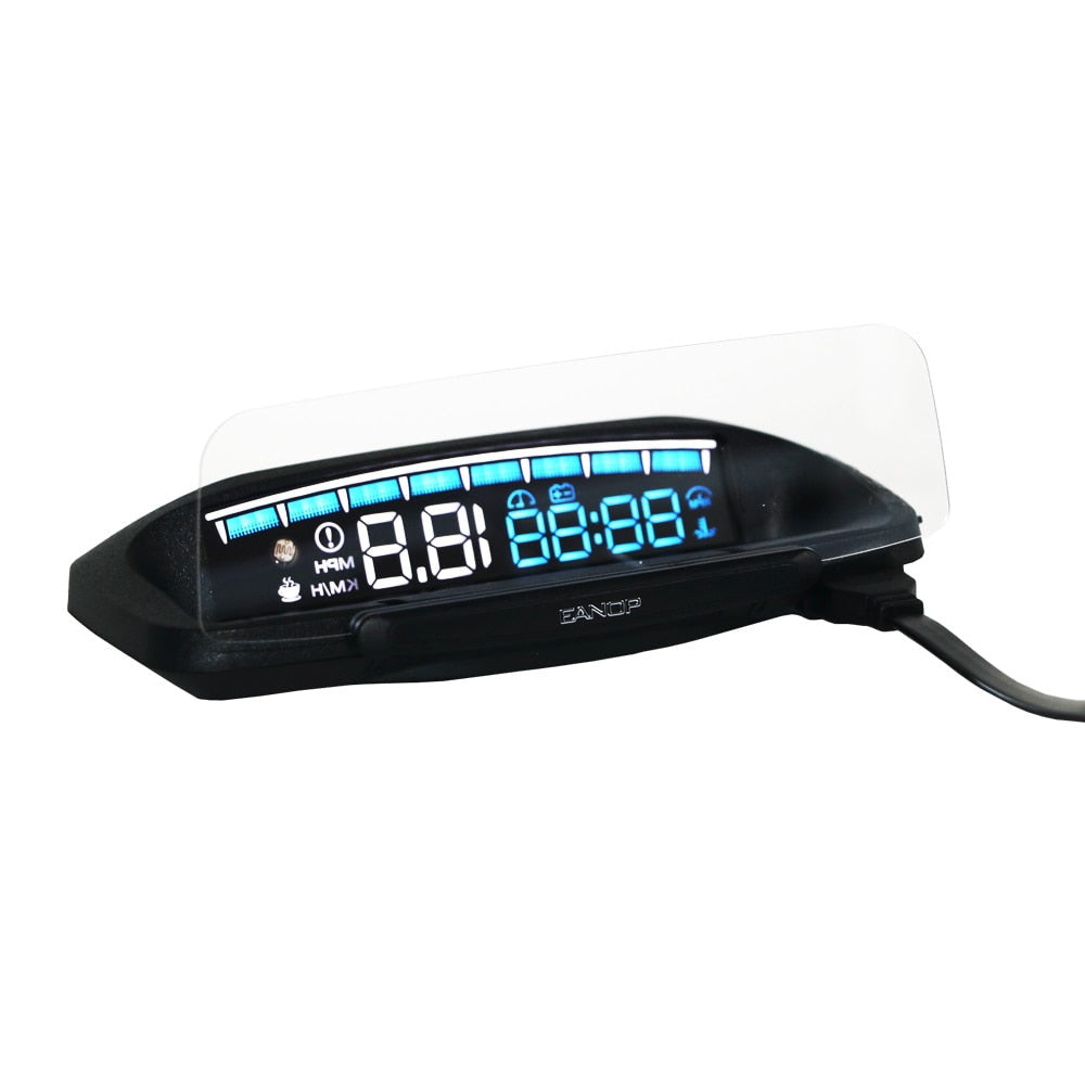 Eanop Hud Mirror 04 Car Head Up Display Obd2 Windshield Speed Projector Security Alarm Water