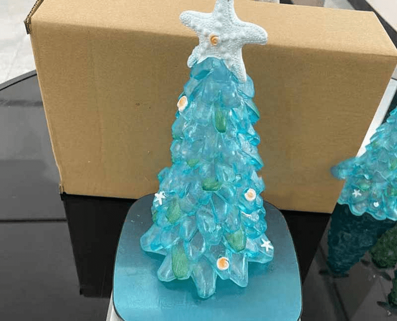 Sea Glass Christmas Tree Craft