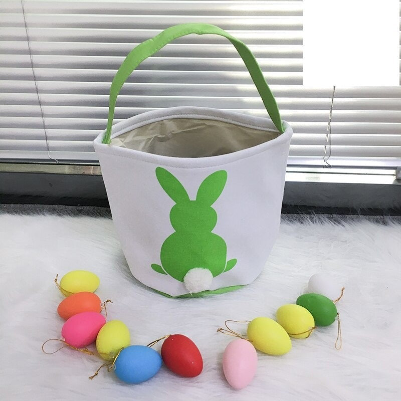 Bunny Easter Baskets For Kids Egg Tote Bag
