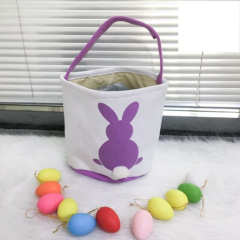 Bunny Easter Baskets For Kids Egg Tote Bag