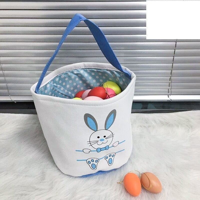 Bunny Easter Baskets For Kids Egg Tote Bag