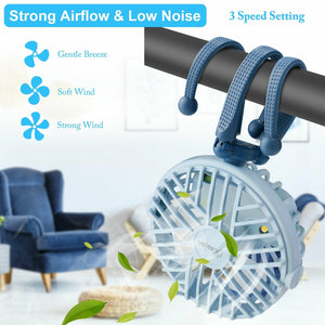 Rechargeable Stroller Fan For Baby