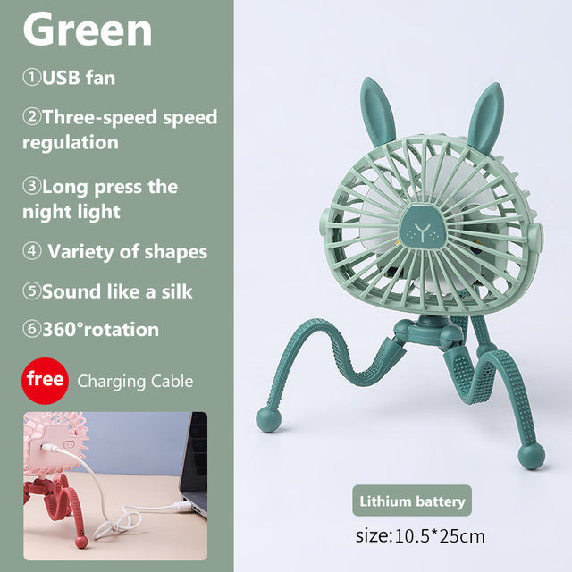 Rechargeable Stroller Fan For Baby