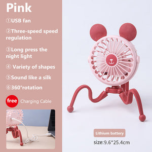 Rechargeable Stroller Fan For Baby