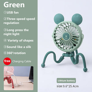 Rechargeable Stroller Fan For Baby