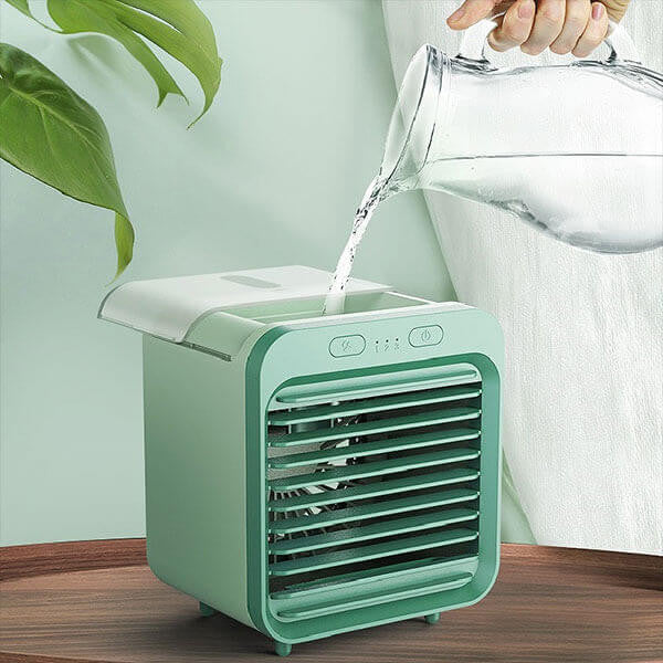 Rechargeable Mini Portable Air Conditioner 8142531035336-green