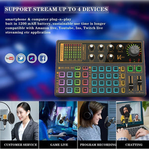 Voice Changer Live Board : Sound Mixer, Multiple Effects Streaming And Recording