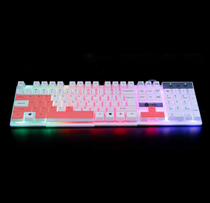 Wireless Gamer Keyboard And Mouse Set Competitive Usb Rainbow Backlight For Pc