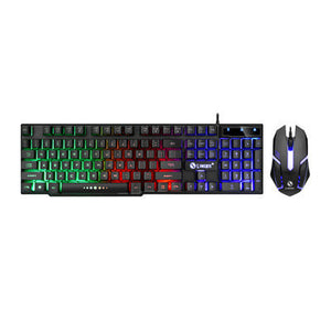 Wireless Gamer Keyboard And Mouse Set Competitive Usb Rainbow Backlight For Pc