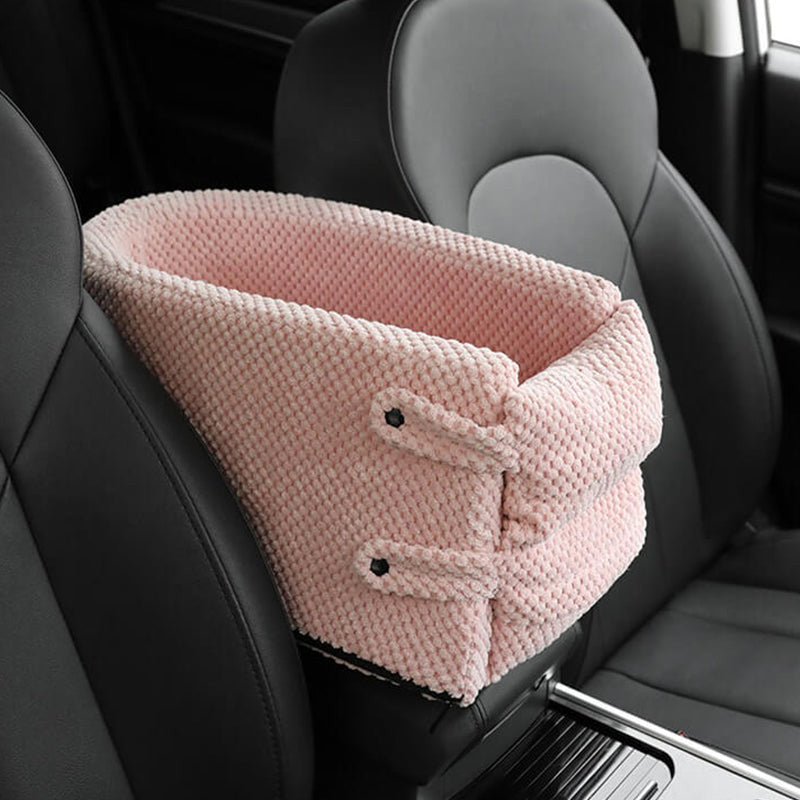 Small Dog Cat Pet Deluxe Interactive Booster Seat On Car Armrest