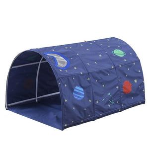 Premium Indoor Pop Up Bed Tent Kids Twin Size Over Bed Tent Topper