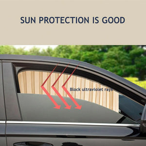 Slidenshade - Universal Magnetic Car Window Sunshade Sliding Curtain Uv Protection