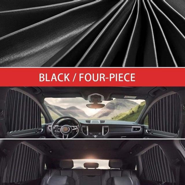 Slidenshade - Universal Magnetic Car Window Sunshade Sliding Curtain Uv Protection