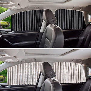 Slidenshade - Universal Magnetic Car Window Sunshade Sliding Curtain Uv Protection