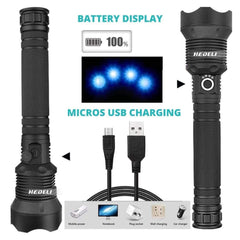 90000 Lumens Xhp70.2 Most Powerful Flashlight Worlds Brightest