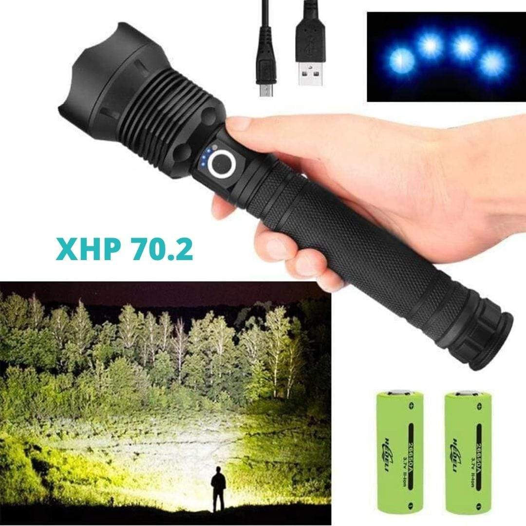 5000 Lumens Xhp70.2 Most Powerful Flashlight Worlds Brightest 93885150-50b