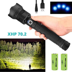 90000 Lumens Xhp70.2 Most Powerful Flashlight Worlds Brightest