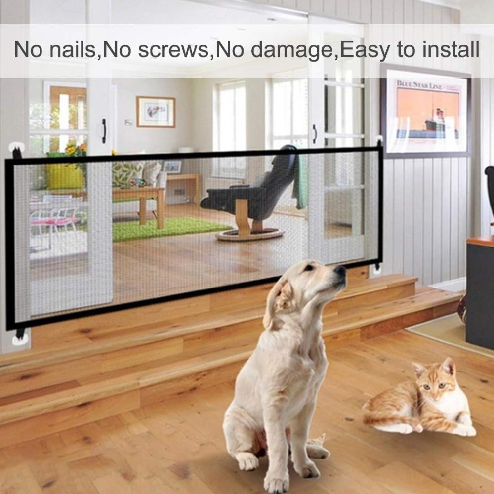 Indoor Retractable Dog Gate Mesh