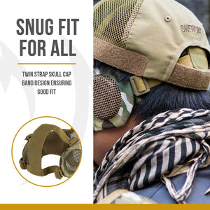 Tactical Foldable Mesh Mask With Ear Protection