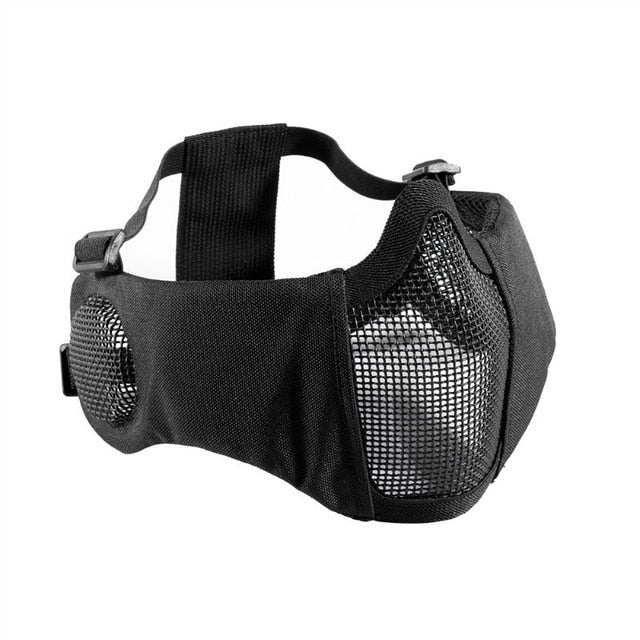 Tactical Foldable Mesh Mask With Ear Protection