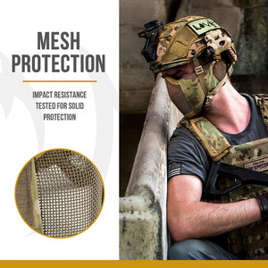 Tactical Foldable Mesh Mask With Ear Protection