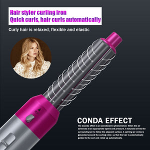 Multifunctional 5 In 1 Hair Styling Airwrap Straightener