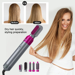 Multifunctional 5 In 1 Hair Styling Airwrap Straightener