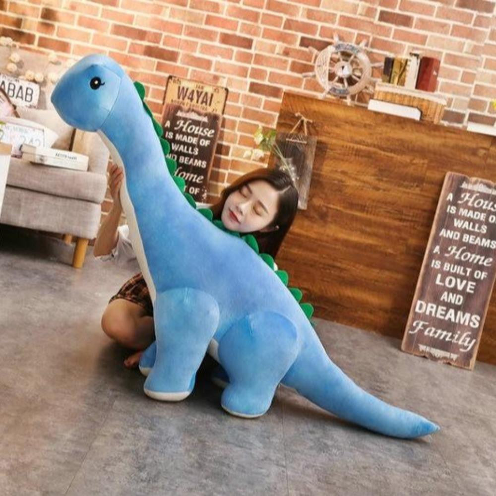 60/80/100 Cm Long Neck Dino Pillow Plush 3D Stuffed Animal Brachiosaurus