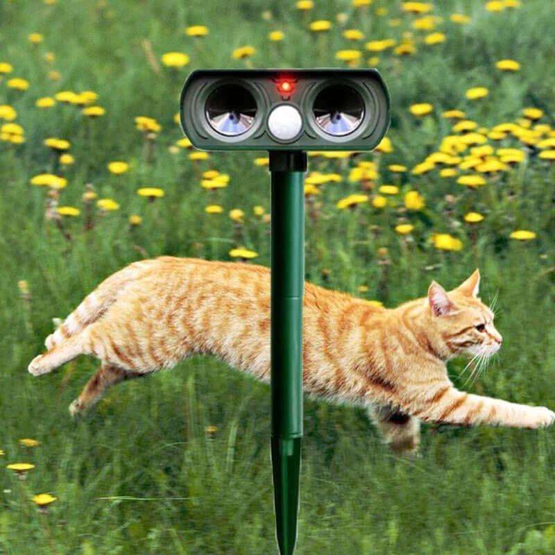 Solar Power Ultrasonic Animal Pest Repeller Infrared Sensor Waterproof Animal Deterrent 8142396260552-al