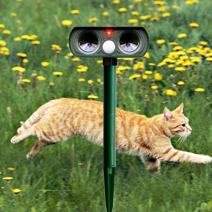 Solar Power Ultrasonic Animal Pest Repeller Infrared Sensor Waterproof Animal Deterrent 8142396260552-al