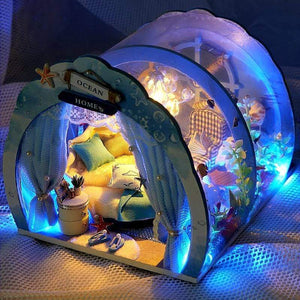 3D Under The Sea Ocean &Amp; Fish Room Tent Doll House For Children