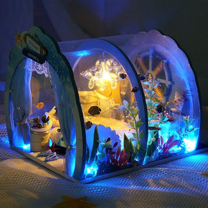 3D Under The Sea Ocean &Amp; Fish Room Tent Doll House For Children