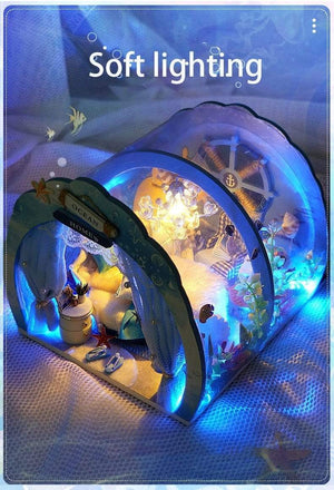 3D Under The Sea Ocean &Amp; Fish Room Tent Doll House For Children