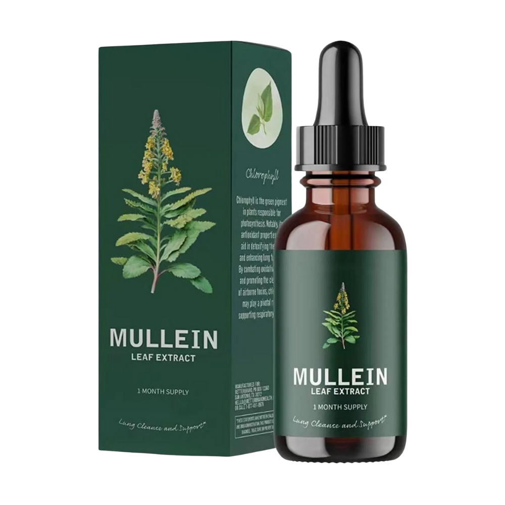 Gluten-Free Mullein Dropper For Lung Health And Respiratory Care