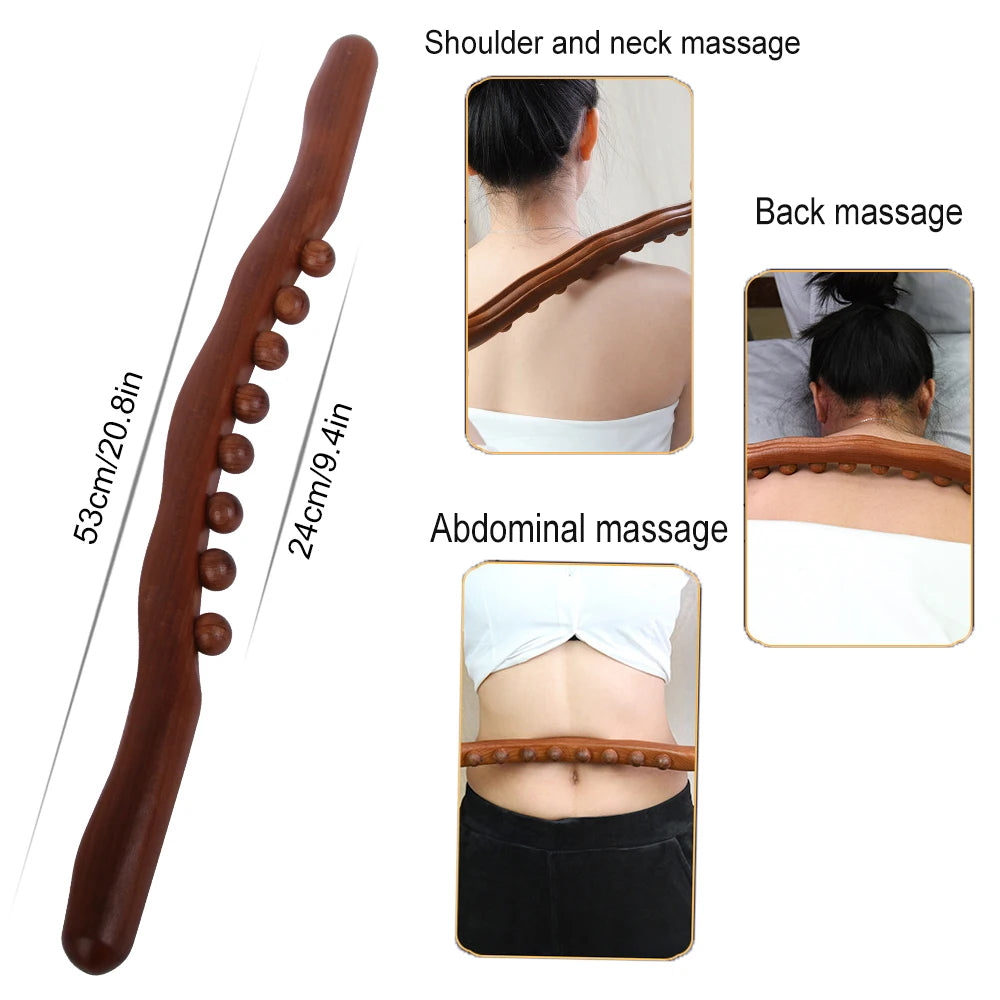 Double Row Wooden Massage Stick with 20 Beads 1005007038377436-al-1