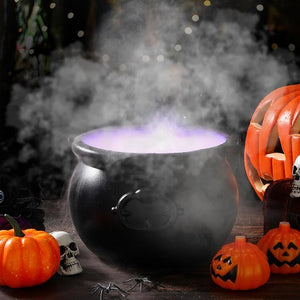 Halloween Witch Pot Smoke Machine Mist Maker