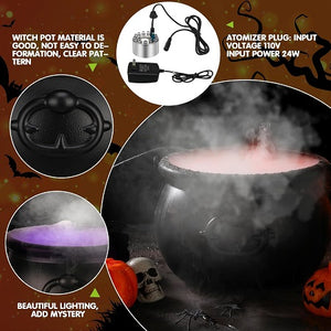 Halloween Witch Pot Smoke Machine Mist Maker