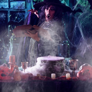 Halloween Witch Pot Smoke Machine Mist Maker