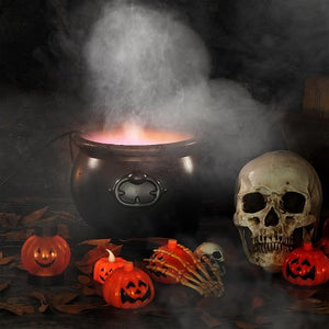 Halloween Witch Pot Smoke Machine Mist Maker