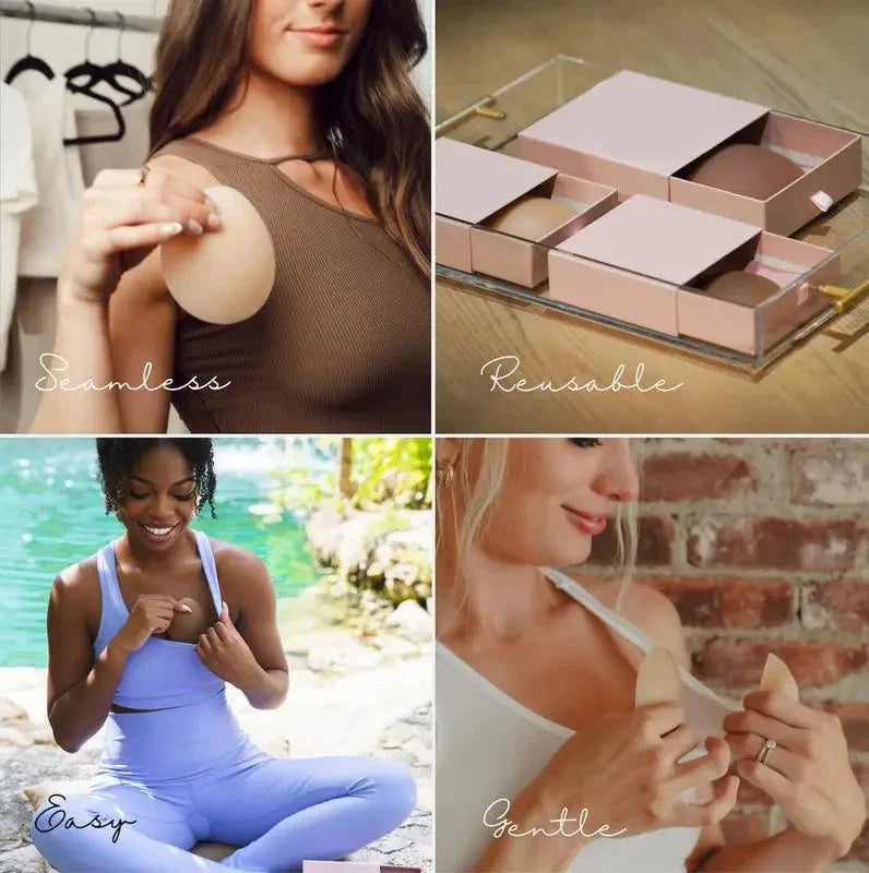 Invisible Reusable Ultra-Thin Sweatproof Silicone Nipple Covers 9812733395278-3