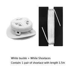 Rotating Buckle No Tie Shoelaces for Running Shoes with Automatic Dial System