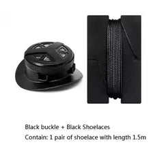 Rotating Buckle No Tie Shoelaces for Running Shoes with Automatic Dial System