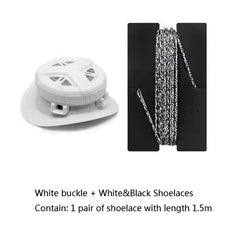 Rotating Buckle No Tie Shoelaces for Running Shoes with Automatic Dial System