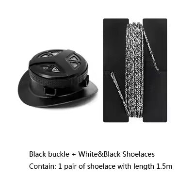 Rotating Buckle No Tie Shoelaces for Running Shoes with Automatic Dial System