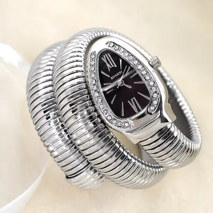 Women's Fashion Watch – Luxury Snake Bracelet Watch, Quartz Movement, Gift for Her