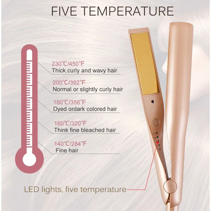 Titanium 2 in 1 Hair Straightener and Curler with Negative Ion