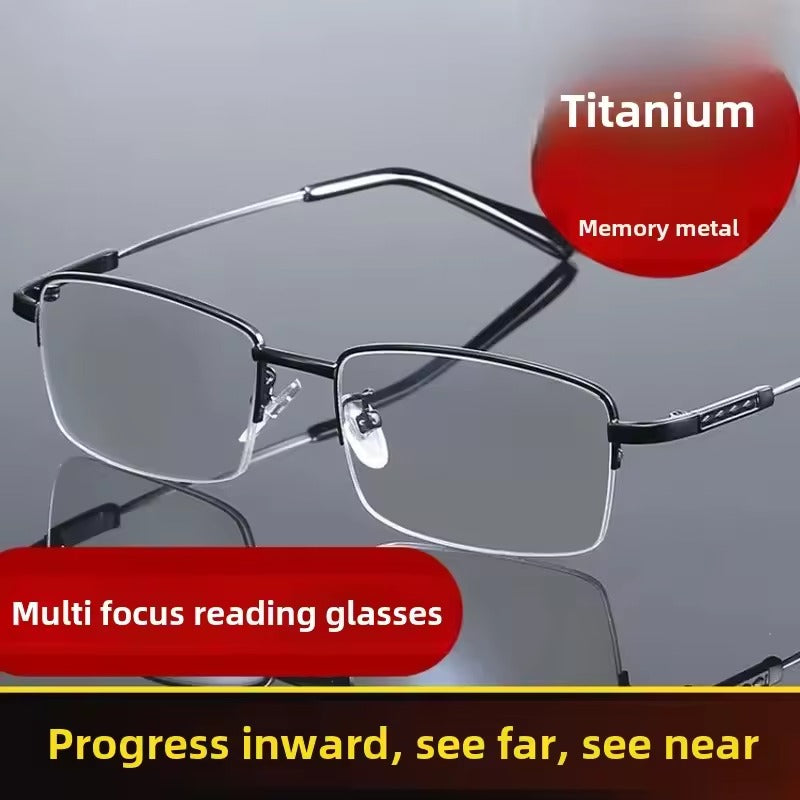 Dual-Use Progressive Multifocal Reading Glasses – Near-Far Vision Glasses for Seniors and Presbyopia
