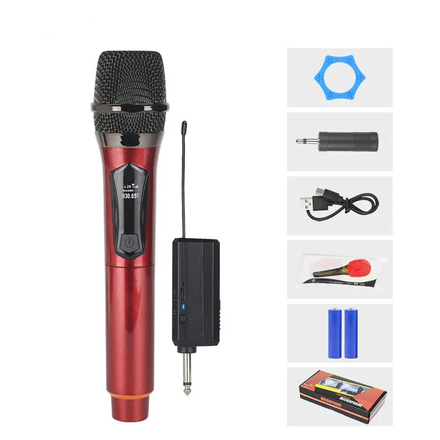 Karaoke Wireless Microphone System Rechargeable Mic for Speeches 1005007454640801-al