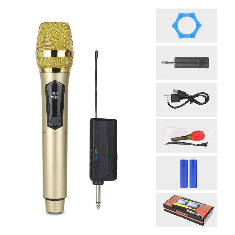 Karaoke Wireless Microphone System Rechargeable Mic for Speeches 1005007454640801-al